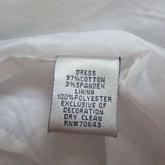 Jessica Howard Dress Womens Size 8 White Floral Fit & Flare Cocktail Picnic - Picture 11 of 11